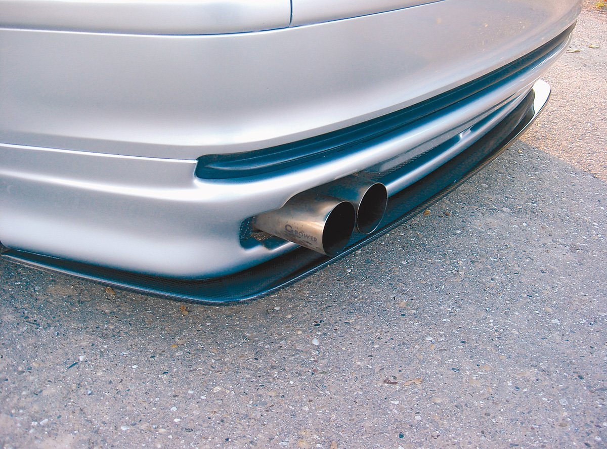 BMW 3er E46 Rieger Spoilerschwert für Heckschürzenansatz 50106 GFK, Carbon,
inkl. Gutachten