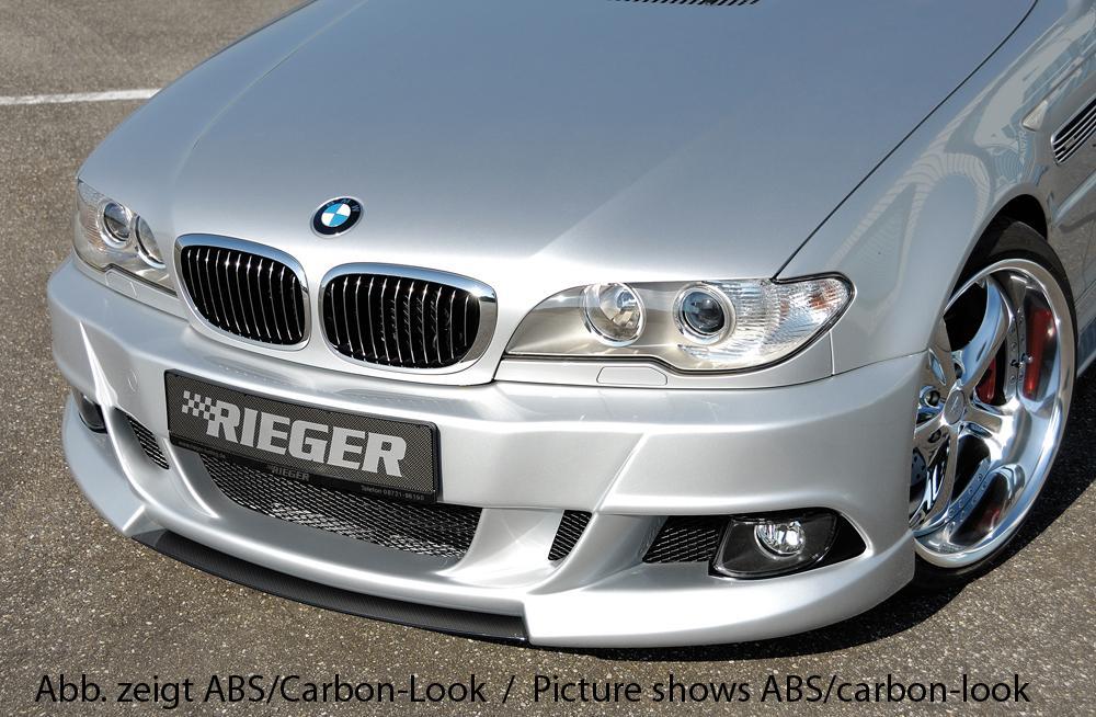 BMW 3er E46 Rieger Spoilerschwert für Spoilerstoßstange 50411/50245 mittig, für Spoilerstoßstange, ABS,
inkl. Montagezubehör, ABE