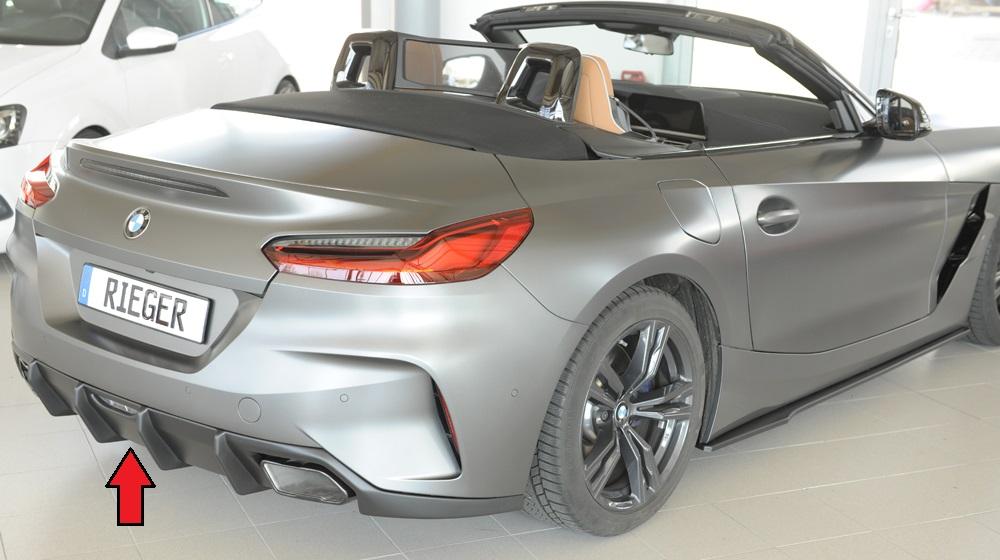 BMW Z4 (G4Z/G29) Rieger Heckeinsatz nur für M-Sport-Paket-Heckschürze für orig. Endrohr li. u. re., ABS, für Fzg. mit M-Sport-Paket,
inkl. Montagezubehör, Gutachten