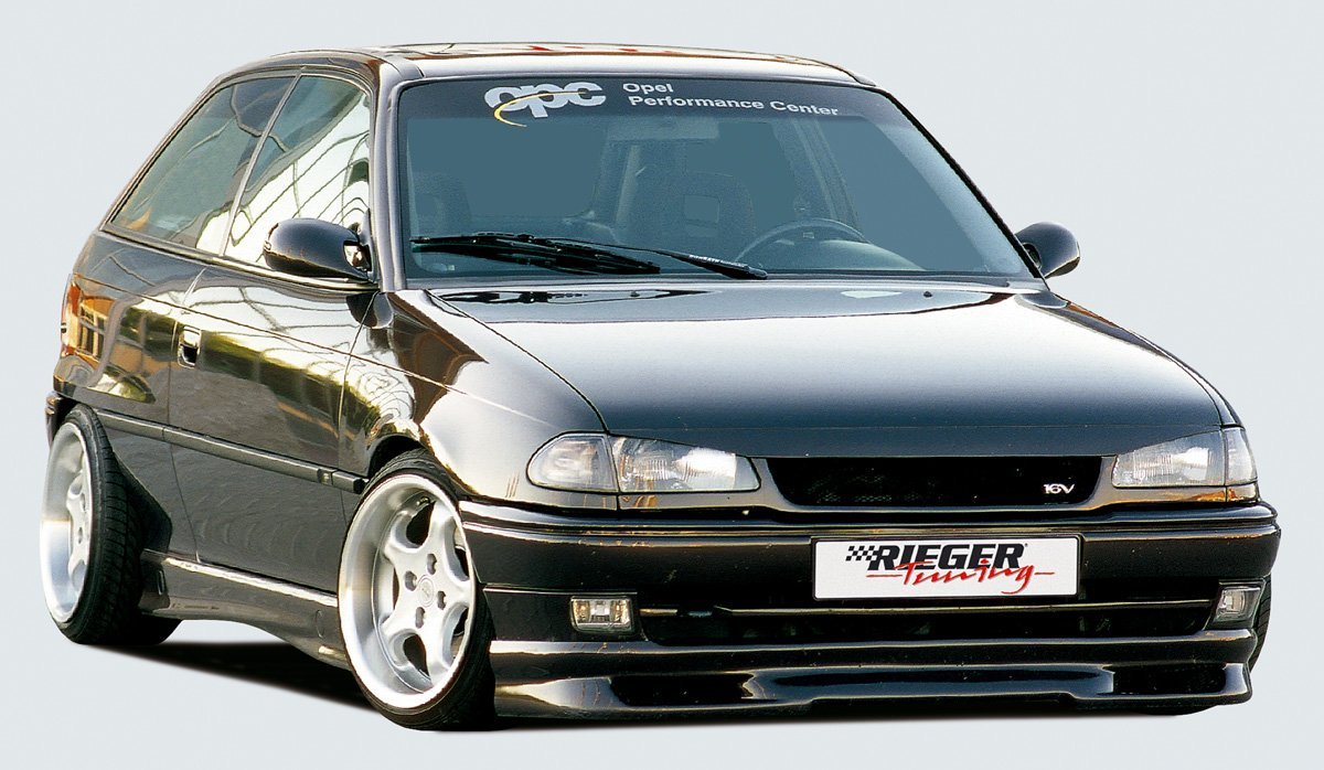 Opel Astra F Rieger Spoilerlippe -> nicht für GSI, Lieferung ohne Reiniger! ABS,
inkl. Gutachten, Montagezubehör