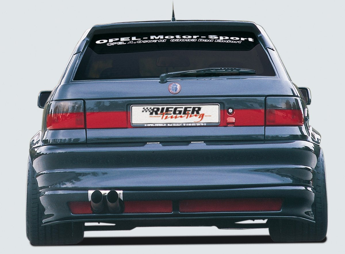 Opel Astra F Rieger Heckschürze Breitbau II ABS,
inkl. Gutachten, Montagezubehör