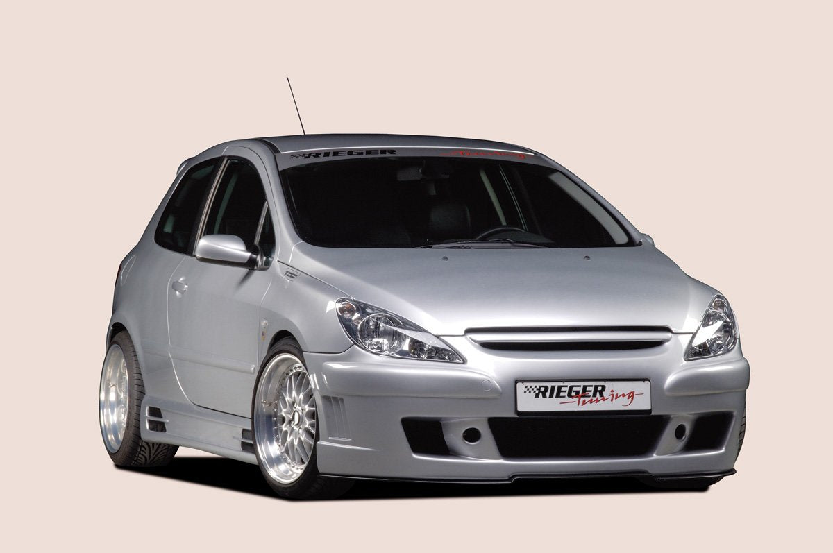 Peugeot 307 Rieger Seitenschweller passend für 3-und 5-türer links, mit Schacht und 2 Ausschnitten, ABS,
inkl. Alugitter, Gutachten, Montagezubehör