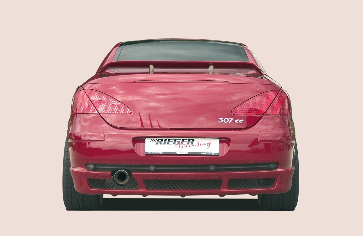 Peugeot 307 Rieger Heckansatz --> nur für Cabrio! ABS,
inkl. Alugitter, Gutachten, Montagezubehör