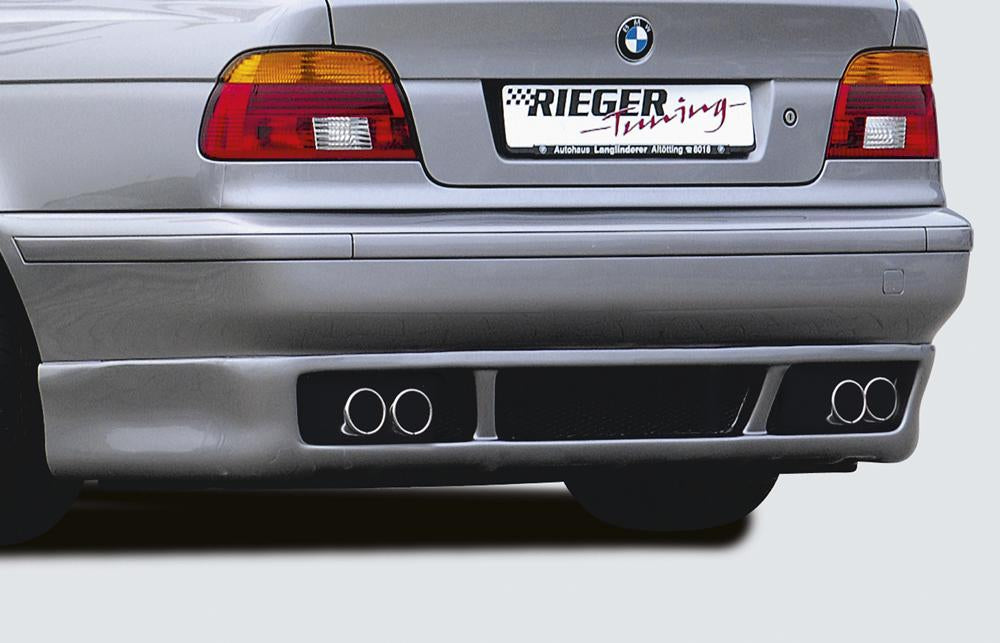 BMW 5er E39 Rieger Heckansatz nicht für M-Technik und Touring ABS,
inkl. Alugitter, Gutachten, Montagezubehör