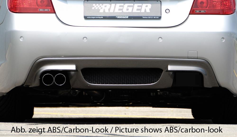 BMW 5er E60 Rieger Heckeinsatz für Endrohr li., ABS, für Fzg. mit M-Technik,
inkl. Montagezubehör, Alugitter