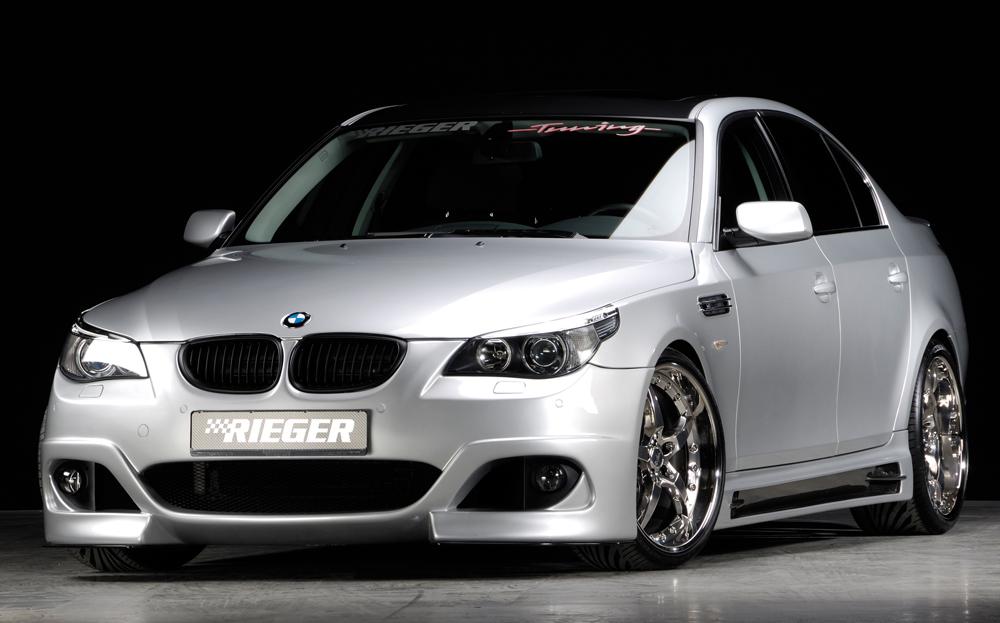 BMW 5er E60 Rieger Spoilerstoßstange ABS, für Fzg. mit Scheinwerferreinigungsanlage, Einparkhilfe (PDC),
inkl. Alugitter, Montagezubehör, ABE