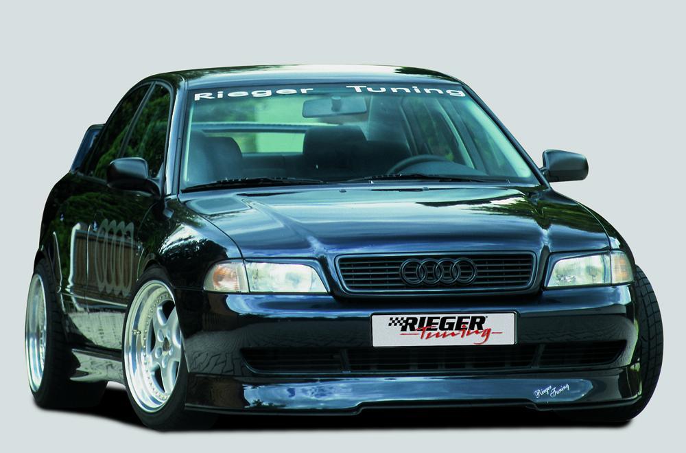 Audi A4 (B5) Rieger Spoilerschwert für Spoilerlippe 55010 gekantete Version, für Spoilerlippe, ABS,
inkl. Montagezubehör, Gutachten