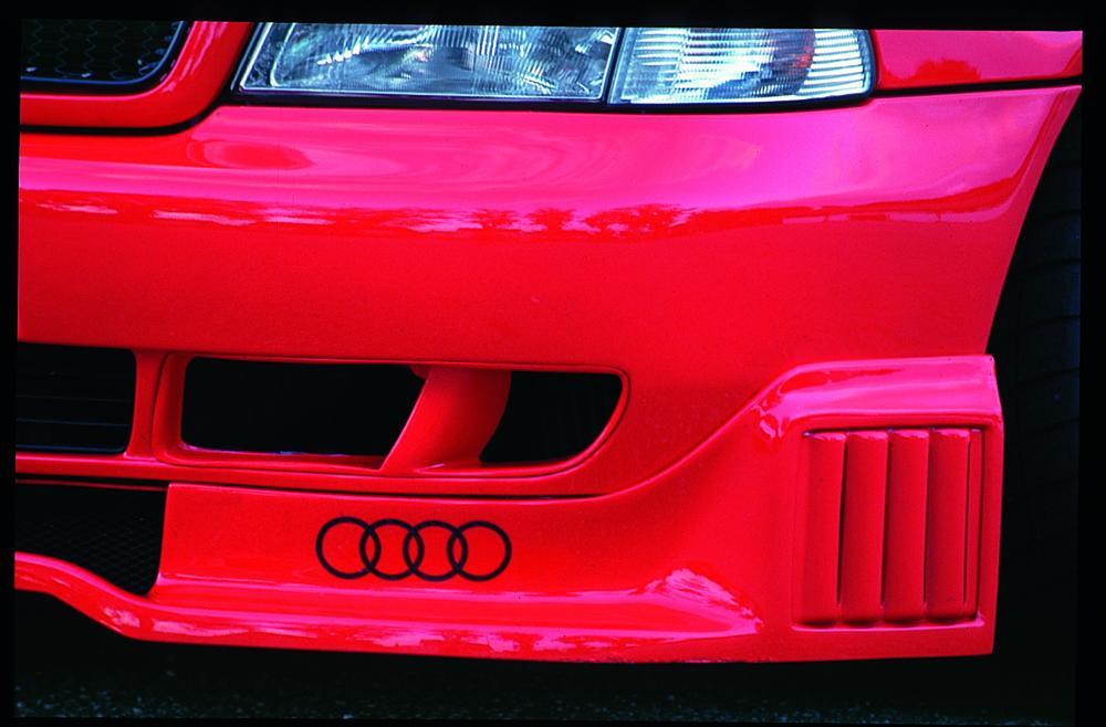 Audi A4 (B5) Rieger Spoileransatz (Typ: 55011) inkl. 2tlg. Unterbodenverkleidung ABS,
inkl. Alugitter, Gutachten, Montagezubehör