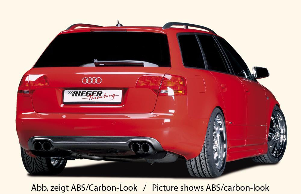 Audi A4 (8E) Typ B7 Rieger Heckeinsatz ABS, für Fzg. mit S-Line Exterieur und ohne S-Line Exterieur,
inkl. Gutachten, Montagezubehör