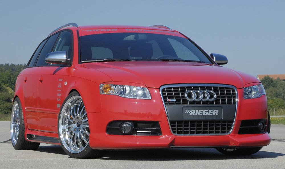 Audi A4 (8E) Typ B7 Rieger Spoilerlippe Nur für S-Line Exterieur ABS, für Fzg. mit S-Line Exterieur,
inkl. Montagezubehör, ABE