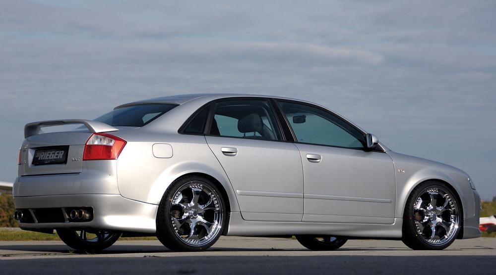 Audi A4 (8E) Typ B6 Rieger Heckscheibenblende ABS,
inkl. Gutachten, Montagezubehör