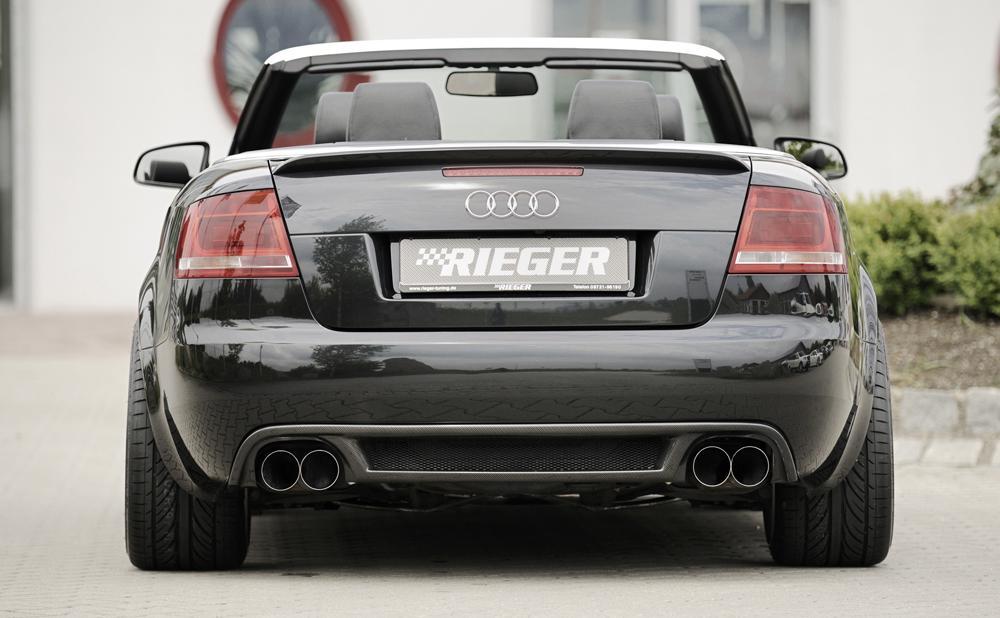Audi A4 (8H) Rieger Heckklappenspoiler nur für Cabrio PUR,
inkl. Montagezubehör, ABE