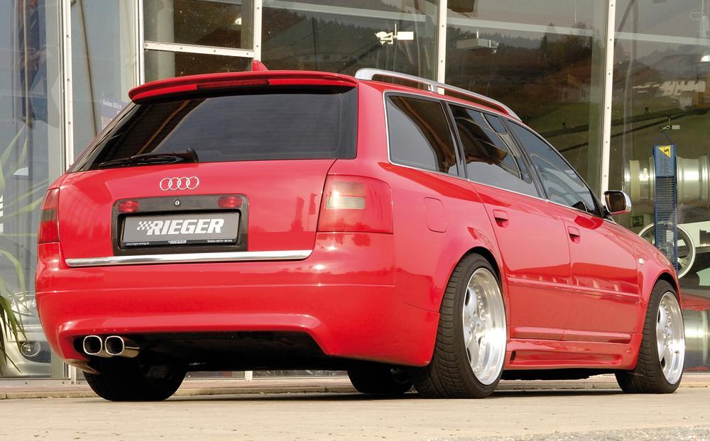 Audi A6 (4B) Rieger Heckansatz S6 Look -> nur bis Bj. 2001 ABS,
inkl. Gutachten, Montagezubehör