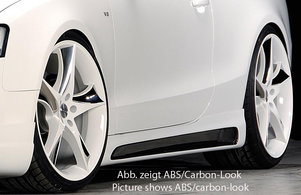 Audi A5 (B8/B81) Rieger Seitenschweller rechts, mit Schacht, mit Ausschnitt, ABS, für Fzg. mit S-Line Exterieur und ohne S-Line Exterieur,
inkl. Alugitter, Montagezubehör, Gutachten