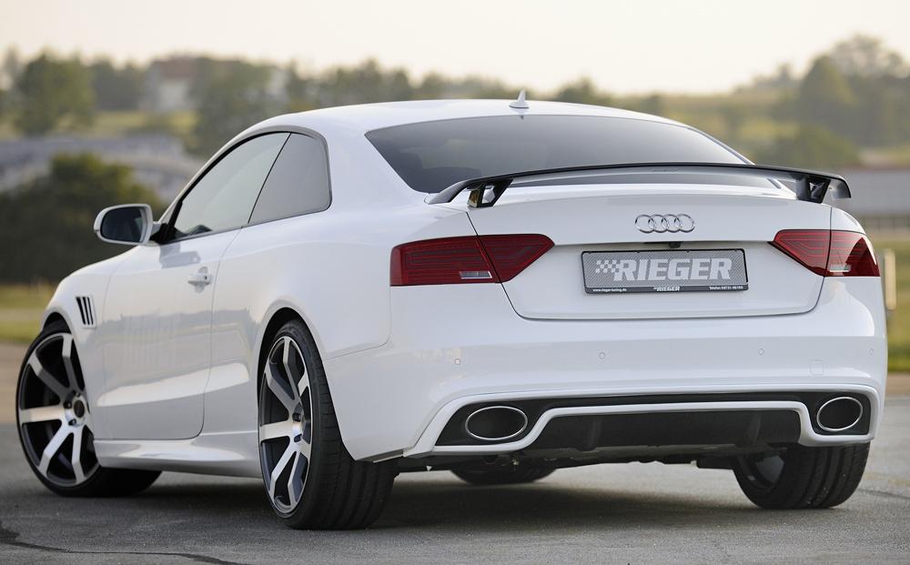 Audi A5 (B8/B81) Rieger Heckflügel PUR, für Fzg. mit S-Line Exterieur und ohne S-Line Exterieur,
inkl. Montagezubehör, ABE
