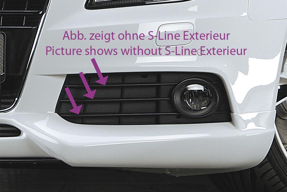 Audi A4 (B8/B81) Rieger Spoilerschwert für Spoilerlippe 55520 mittig, ABS, für Fzg. mit S-Line Exterieur,
inkl. Montagezubehör, ABE
