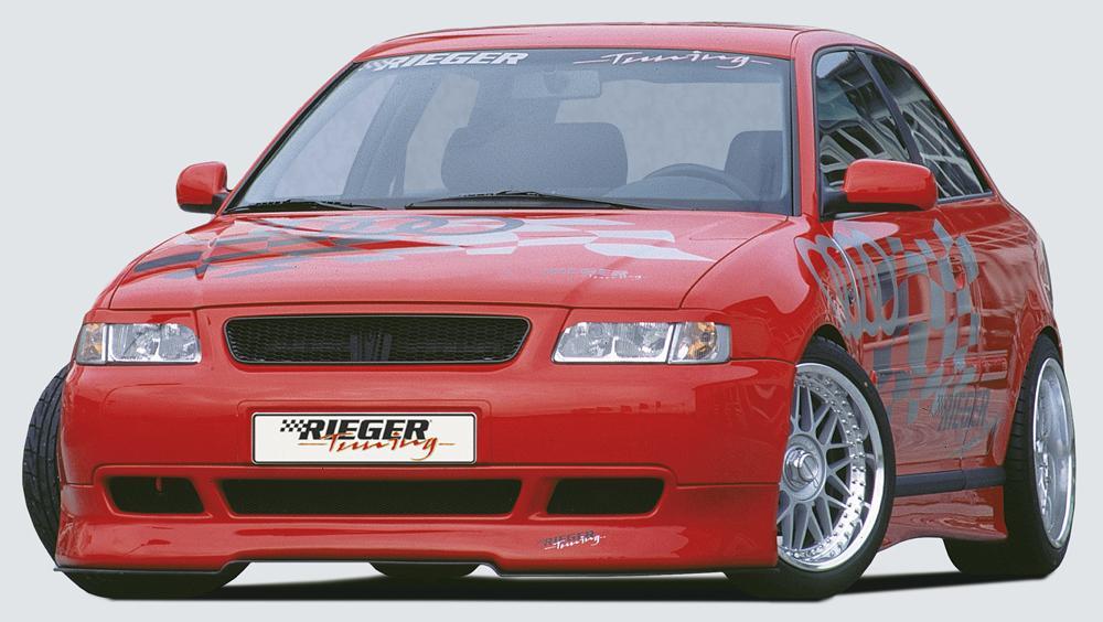 Audi A3 (8L) Rieger Spoilerlippe 09.96-1999 tiefe Version, ABS,
inkl. Alugitter, Gutachten, Montagezubehör