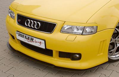 Audi A3 (8L) Rieger Spoilerstoßstange S3-Look für orig. S3-Grilleinsatz mit Halter f. orig. NSW, mit integr. Kühlergrilleinfassung, ABS,
inkl. Alugitter, Montagezubehör, ABE