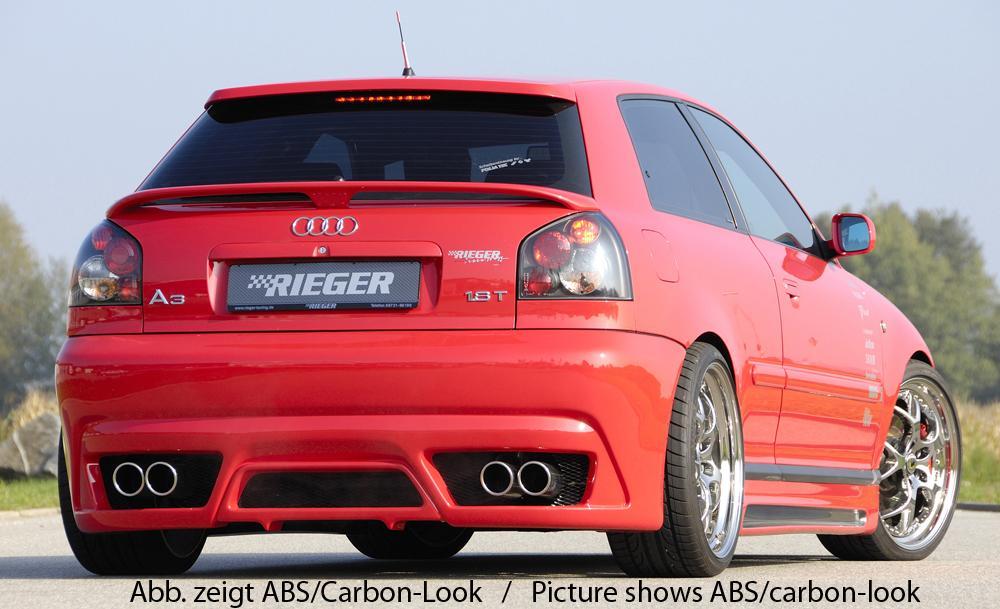 Audi A3 (8L) Rieger Seitenschweller links, mit Schacht, mit Ausschnitt, ABS,
inkl. Alugitter, Montagezubehör, ABE