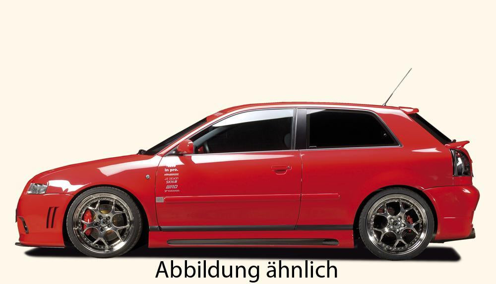 Audi A3 (8L) Rieger Spoilerstoßstange R-Frame -> für original A6 Grill ABS, für Fzg. mit Scheinwerferreinigungsanlage,
inkl. Alugitter, Montagezubehör, ABE