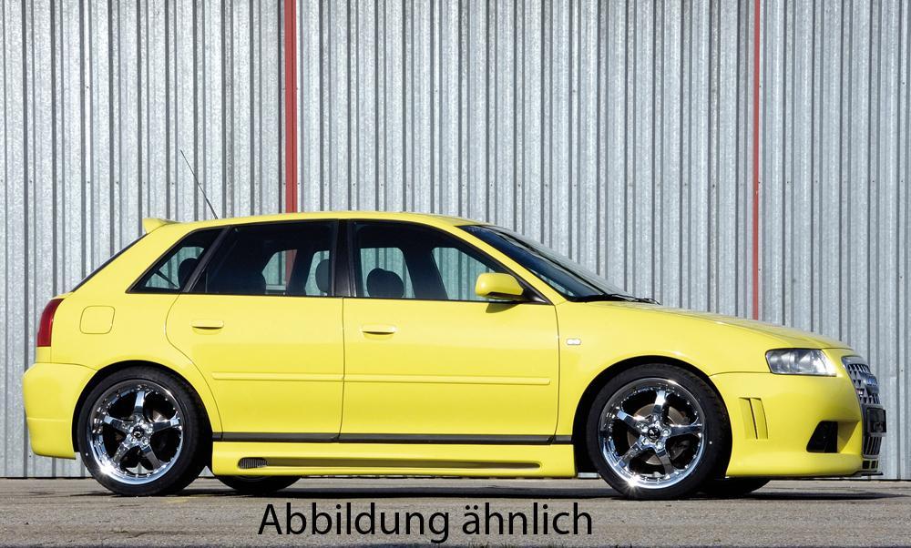 Audi A3 (8L) Rieger Spoilerstoßstange R-Frame -> für original A6 Grill mit Lüftungsschlitzen, mit Halter f. orig. NSW, ABS,
inkl. Alugitter, Montagezubehör, ABE