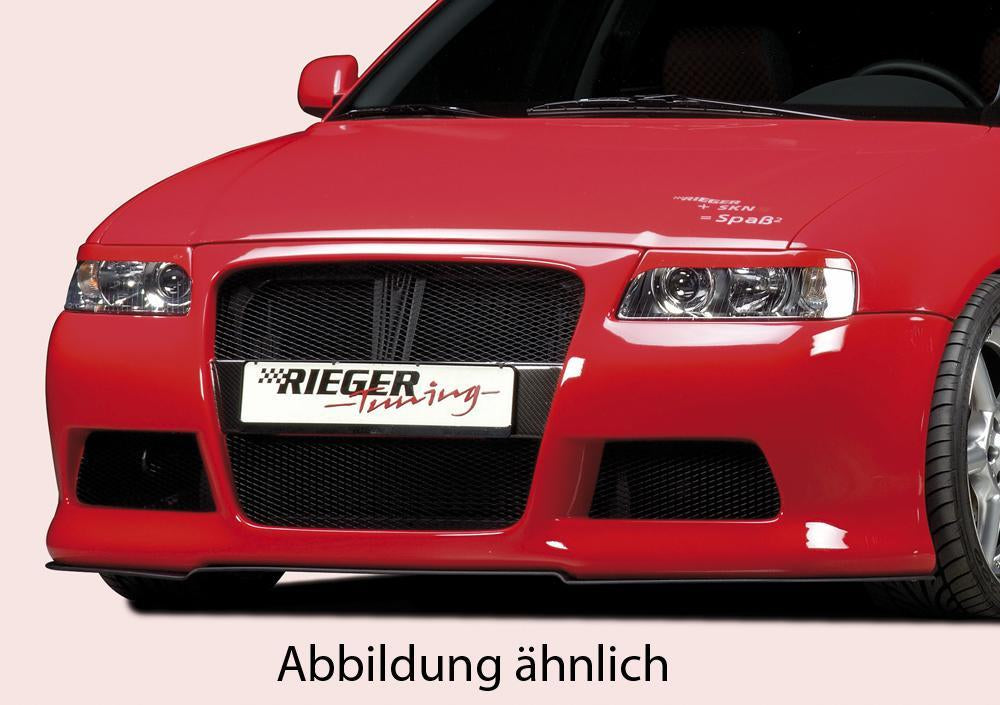 Audi A3 (8L) Rieger Spoilerstoßstange R-Frame -> für Alugitter komplett mit Lüftungsschlitzen, mit Halter f. orig. NSW, ABS,
inkl. Alugitter, Montagezubehör, ABE