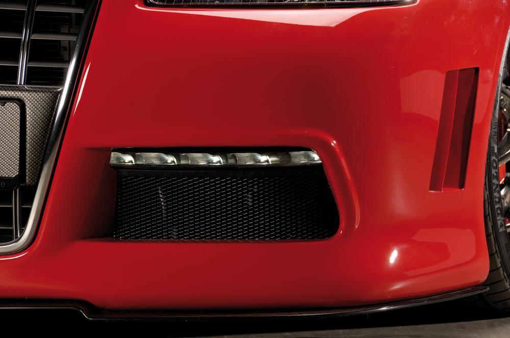 Audi A3 (8L) Rieger Spoilerstoßstange R-Frame für original S -Grilleinsatz - in Vorbereitung! - mit zusätzlichen Lüftungsschlitzen, mit Aussparung für Tagfahrleuchten, ABS,
inkl. Alugitter, Montagezubehör