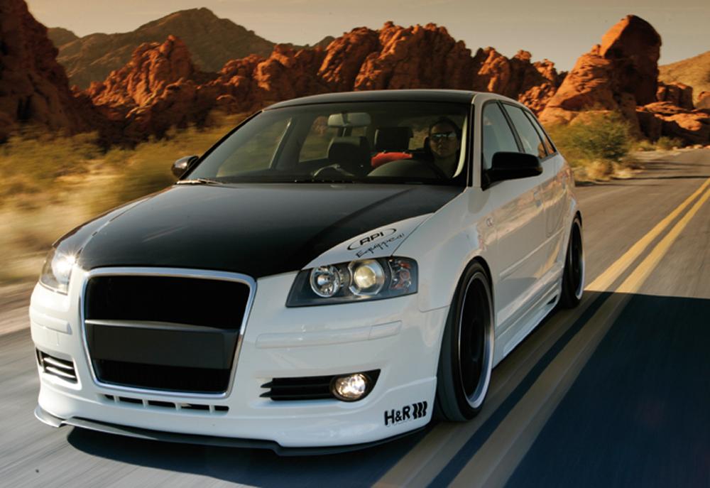 Audi A3 (8P) Rieger Spoilerlippe > nur für 3-tür. Facelift und Sportback, ABS, für Fzg. ohne S-Line Exterieur,
inkl. Montagezubehör, ABE