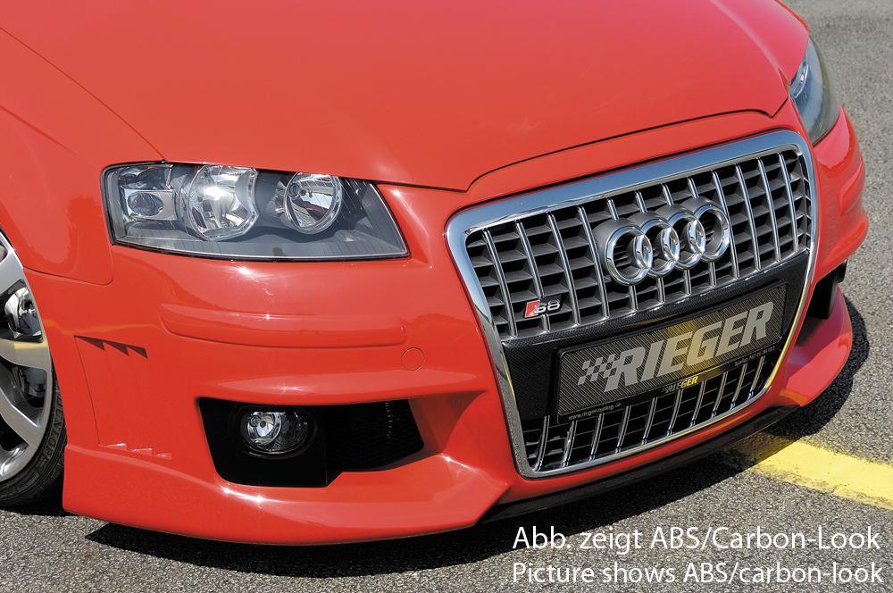 Audi A3 (8P) Rieger Spoilerschwert für Spoilerstoßstange 56743 / 56744 mittig, für Spoilerstoßstange, ABS,
inkl. Montagezubehör, ABE