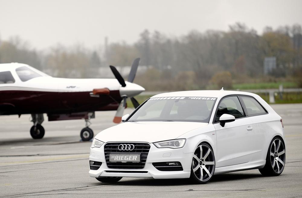 Audi A3 (8V) Rieger Spoilerlippe ABS, für Fzg. ohne S-Line Exterieur,
inkl. Montagezubehör, ABE