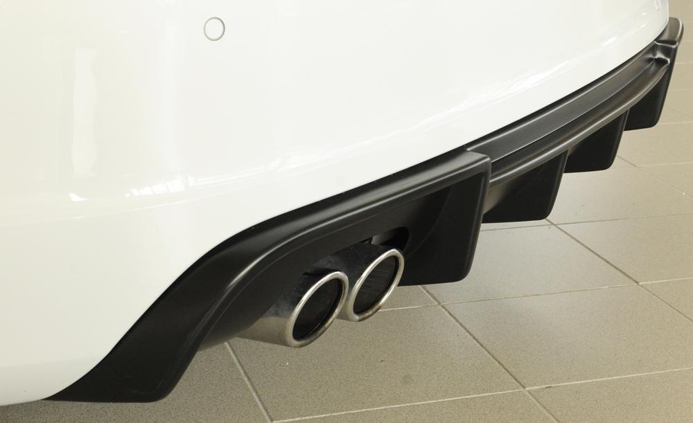Audi A3 (8V) Rieger Heckeinsatz für Doppelendrohr li., ABS, für Fzg. mit S-Line Exterieur,
inkl. Montagezubehör, Gutachten