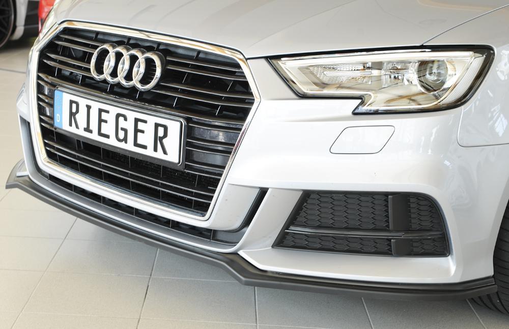 Audi A3 (8V) Rieger Spoilerschwert für orig. S-Line Frontschürze für orig. Frontschürze, ABS, für Fzg. mit S-Line Exterieur,
inkl. Montagezubehör, ABE