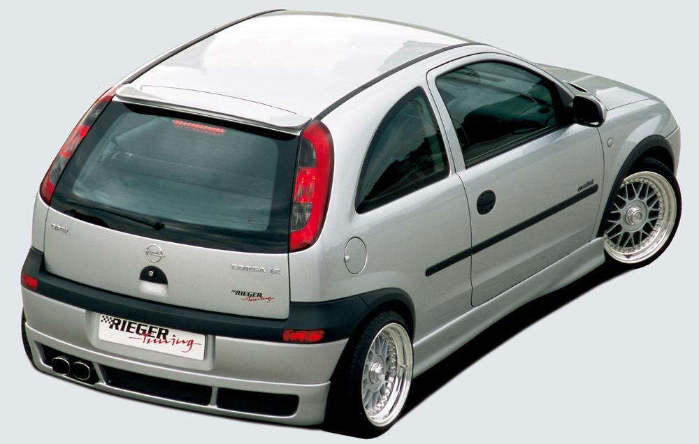Opel Corsa C Rieger Heckansatz nicht für Modelle ab Facelift ! ABS,
inkl. Alugitter, Gutachten, Montagezubehör