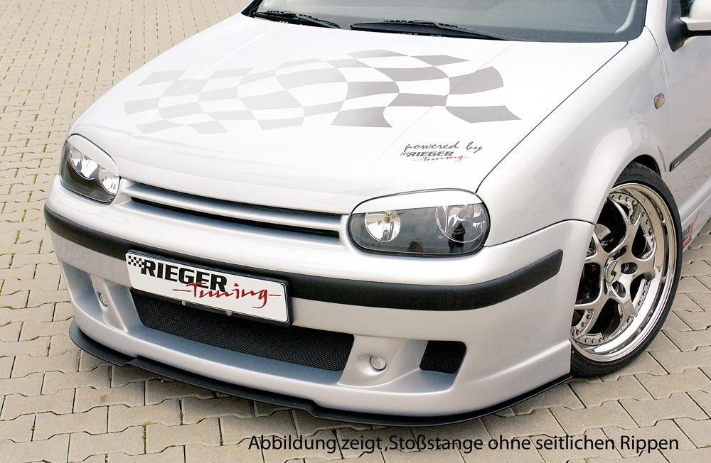 VW Golf 4 Rieger Spoilerstoßstange -> Schacht muß bei TDI angepaßt werden! ABS,
inkl. Alugitter, Gutachten, Montagezubehör