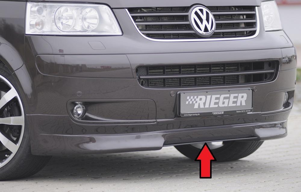 VW T5 Bus Rieger Spoilerschwert für Spoilerlippe 59250 mittig, für Spoilerlippe, ABS,
inkl. Montagezubehör, ABE