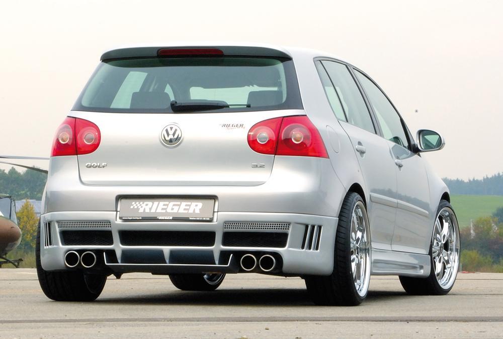 VW Golf 5 Rieger Diffusor für Heckschürzenansatz 59326/7/8 ABS,
inkl. Montagezubehör