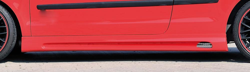 Rieger Seitenschweller mit Schacht und Ausschnitt passend für VW Golf 6 GTI /GTD