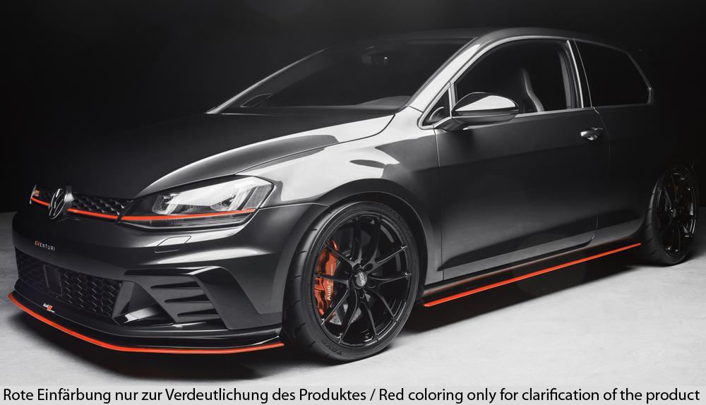 VW Golf 7 GTI Clubsport Rieger Spoilerschwert nur für GTI Clubsport für orig. Frontschürze für orig. Frontschürze, ABS,
inkl. Montagezubehör, ABE