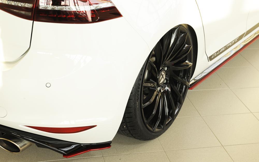 VW Golf 7 GTD Rieger Heckschürzenansatz seitlich links nur für Rieger Heckeinsatz links, für Rieger Heckeinsatz, ABS,
inkl. Montagezubehör, Gutachten