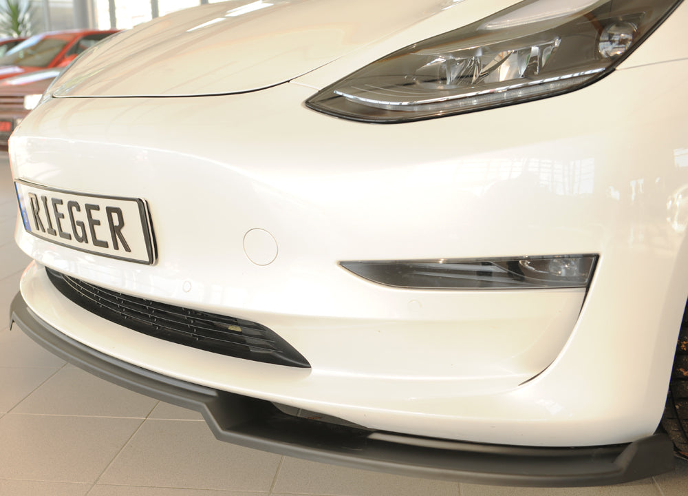 Tesla Model 3 (003) Rieger Spoilerschwert für orig. Frontschürze, ABS,
inkl. Montagezubehör, ABE