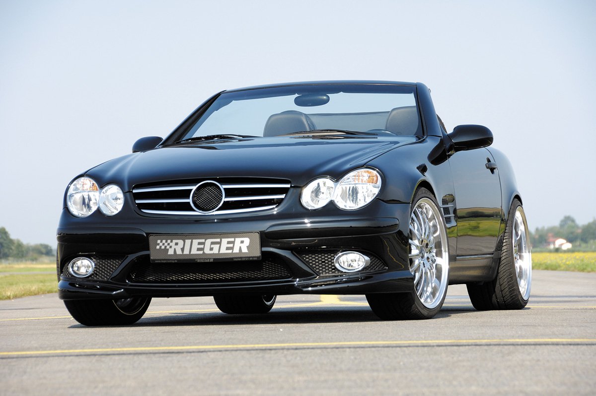 Mercedes SLK (R170) Rieger Spoilerstoßstange SL-Look ABS, inkl. Alugitter, Montagezubehör