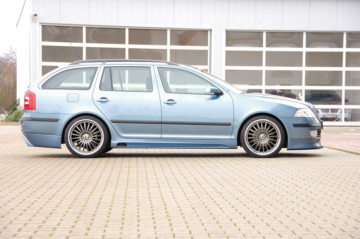 Skoda Octavia (1Z) Rieger Seitenschweller rechts, mit Schacht, mit Ausschnitt, ABS,
inkl. Montagezubehör, Alugitter, Gutachten