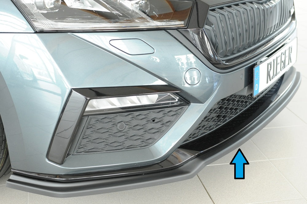 Skoda Octavia RS (NX) Rieger Spoilerschwert für orig. Frontschürze, ABS, 
inkl. Montagezubehör, ABE