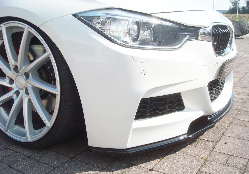 BMW 3er F30 (3L) Rieger Spoilerschwert nur für M-Paket-Frontschürze für orig. Frontschürze, ABS, schwarz glänzend, für Fzg. mit M-Technik,
inkl. Montagezubehör, ABE