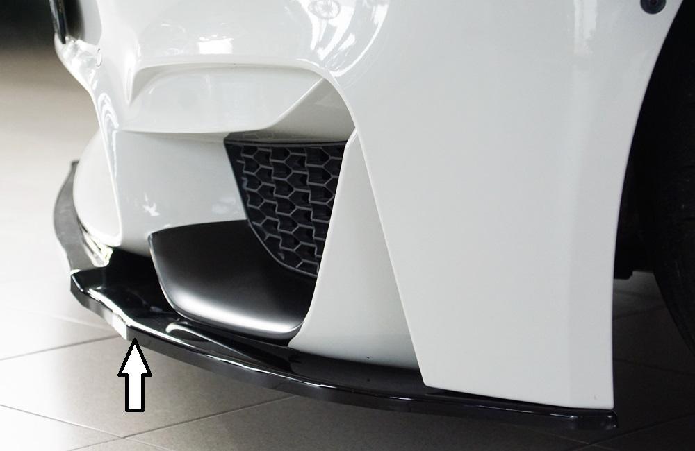 BMW 3er F80 M3 (M3) Rieger Spoilerschwert für Frontschürze ohne BMW-Performance Frontaufsatz gekantete Version, für orig. Frontschürze, ABS, schwarz glänzend,
inkl. ABE, Montagezubehör