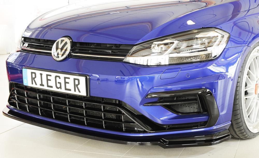 VW Golf 7 R Rieger Spoilerschwert nur für R / R-Line für orig. Frontschürze ABS, schwarz glänzend, für Fzg. mit R-Line Exterieur,
inkl. Montagezubehör, ABE