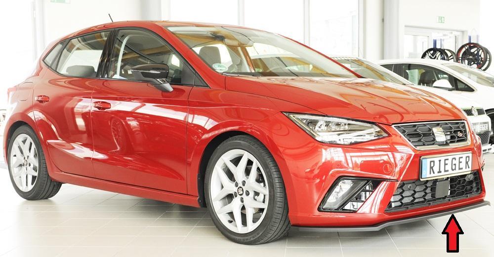 Seat Ibiza (KJ) Rieger Spoilerschwert für orig. Frontschürze für orig. Frontschürze, ABS, schwarz glänzend,
inkl. Montagezubehör, ABE