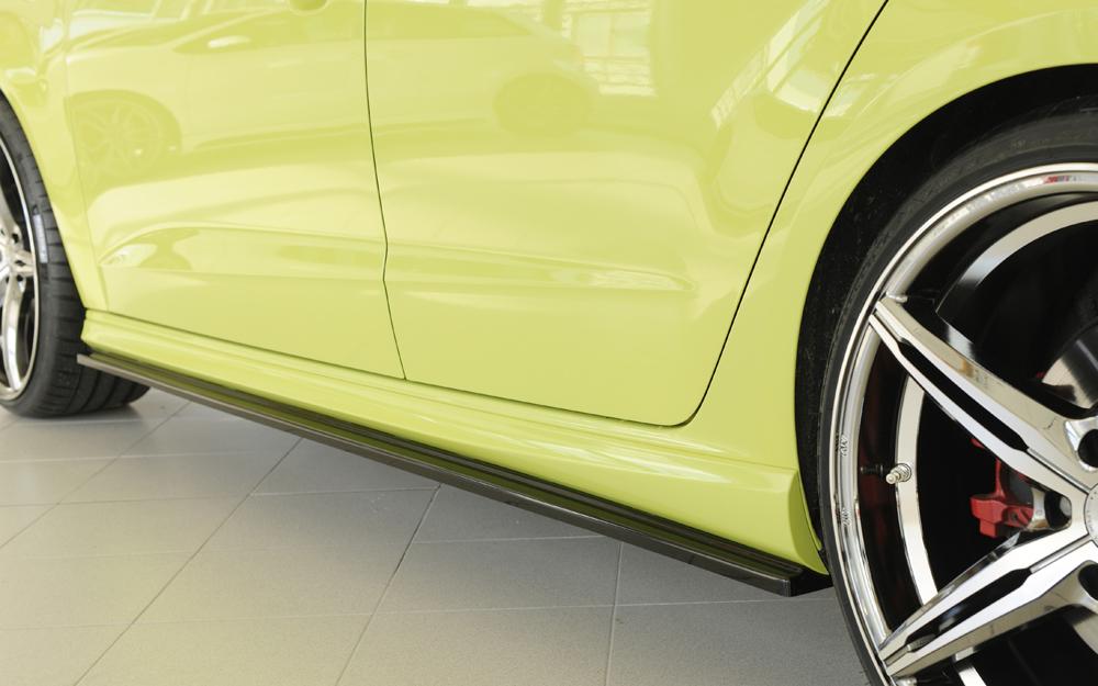 Audi A3 (8V) Rieger Seitenschwelleransatz für S-Line-Schweller / S3-Schweller links, für orig. Seitenschweller, ABS, schwarz glänzend, für Fzg. mit S-Line Exterieur,
inkl. Montagezubehör, Gutachten