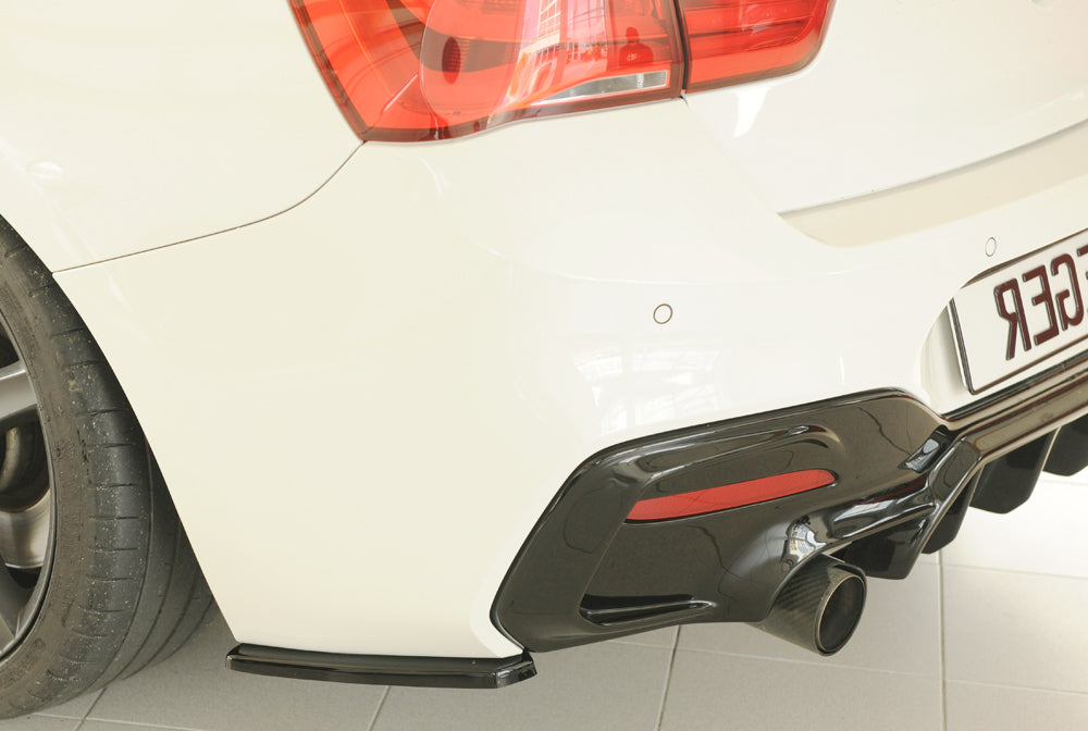 BMW 1er F21 (1K2) Rieger Heckschürzenansatz seitlich links links, für orig. Heckschürze, ABS, schwarz glänzend, für Fzg. ...