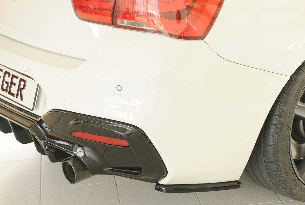 BMW 1er F21 (1K2) Rieger Heckschürzenansatz seitlich rechts rechts, für orig. Heckschürze, ABS, schwarz glänzend, für Fzg...